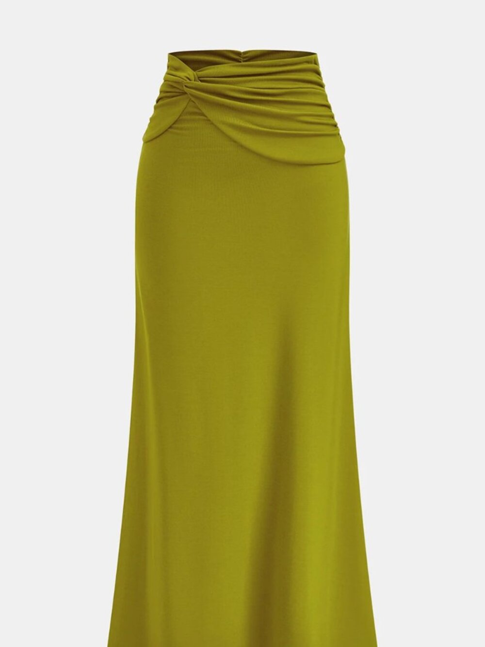 Commense Draped Ruched Maxi Skirt S